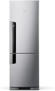 Geladeira Consul Frost Free Duplex 397 litros Evox com freezer embaixo - CRE44BK 220V