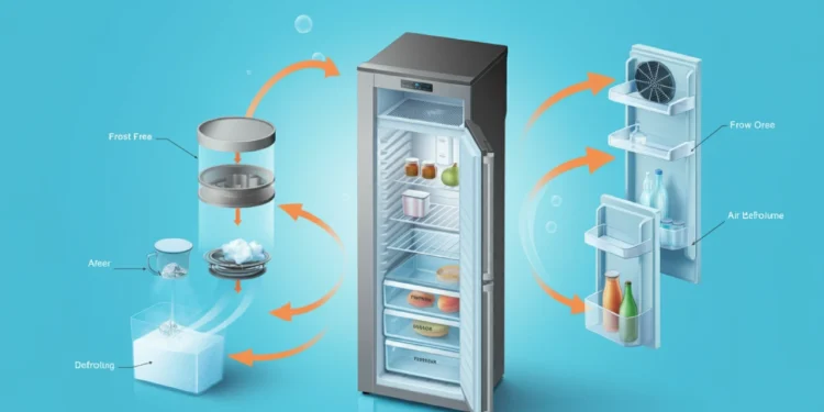 como funciona a geladeira frost free