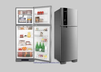Geladeira Brastemp Frost Free Duplex 375 litros cor Inox com Espaço Adapt - BRM45JK