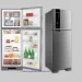 Geladeira Brastemp Frost Free Duplex 375 litros cor Inox com Espaço Adapt - BRM45JK